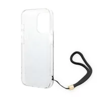 Guess 4G Print Strap Apple iPhone 14 Pro hátlap tok, barna