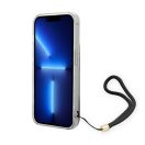 Guess Flower Strap Apple iPhone 14 Pro hátlap tok, kék