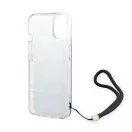 Guess 4G Print Strap Apple iPhone 14 Plus hátlap tok, fekete