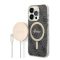 Guess 4G Print MagSafe Apple iPhone 14 Pro hátlap tok, fekete + MagSafe töltő