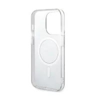   Guess 4G Print MagSafe Apple iPhone 14 Pro hátlap tok, barna + MagSafe töltő