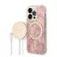 GuessJungle MagSafe Apple iPhone 14 Pro hátlap tok, pink + MagSafe töltő