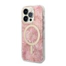 GuessJungle MagSafe Apple iPhone 14 Pro hátlap tok, pink + MagSafe töltő