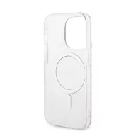   GuessJungle MagSafe Apple iPhone 14 Pro hátlap tok, pink + MagSafe töltő