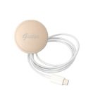 Guess Marble MagSafe Apple iPhone 14 Pro hátlap tok, fekete + MagSafe töltő