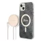 Guess 4G Print MagSafe Apple iPhone 14 Plus hátlap tok, fekete + MagSafe töltő