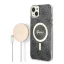Guess 4G Print MagSafe Apple iPhone 14 Plus hátlap tok, fekete + MagSafe töltő