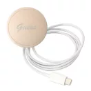 Guess 4G Print MagSafe Apple iPhone 14 Plus hátlap tok, fekete + MagSafe töltő