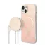 Guess 4G Print MagSafe Apple iPhone 14 Plus hátlap tok, pink + MagSafe töltő