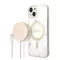 Guess Marble MagSafe Apple iPhone 14 Plus hátlap tok, fehér + MagSafe töltő