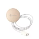 Guess 4G Print MagSafe Apple iPhone 14 hátlap tok, kék+ MagSafe töltő