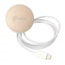 Guess Marble MagSafe Apple iPhone 14 hátlap tok, fekete + MagSafe töltő