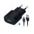 Hálózati töltő adapter, 5V / 1000 mAh, USB aljzat, microUSB kábellel, Forever, fekete, TC-01