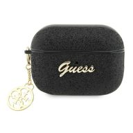   Guess Glitter Flake 4G Charm Apple AirPods Pro 2 tok , fekete