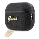 Guess Glitter Flake 4G Charm Apple AirPods Pro 2 tok , fekete
