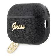  Guess Glitter Flake 4G Charm Apple AirPods Pro 2 tok , fekete