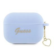 Guess Silicone Charm Heart Apple AirPods Pro 2 tok , kék