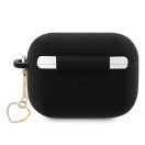 Guess Silicone Charm Heart Apple AirPods Pro 2 tok , fekete