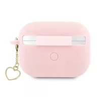   Guess Silicone Charm Heart Apple AirPods Pro 2 tok , rózsaszín