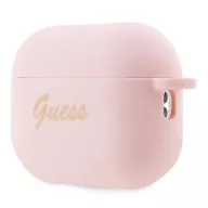  Guess Silicone Charm Heart Apple AirPods Pro 2 tok , rózsaszín