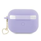 Guess Silicone Charm Heart Apple AirPods Pro 2 tok , lila