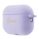 Guess Silicone Charm Heart Apple AirPods Pro 2 tok , lila