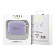 Guess Silicone Charm Heart Apple AirPods Pro 2 tok , lila