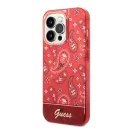 Guess Bandana Paisley Apple iPhone 14 Pro hátlap tok , piros