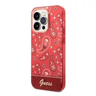   Guess Bandana Paisley Apple iPhone 14 Pro hátlap tok , piros