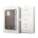 Guess Translucent Pearl Strap Apple iPhone 14 Pro hátlap tok , fekete