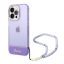 Guess Translucent Pearl Strap Apple iPhone 14 Pro hátlap tok , lila