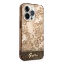 Guess Porcelain Collection Apple iPhone 14 Pro hátlap tok, arany