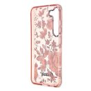 Guess Flower Collection Samsung Galaxy S23+ hátlap tok , rózsaszín