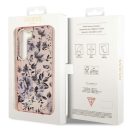 Guess Flower Collection Samsung Galaxy S23+ hátlap tok , rózsaszín