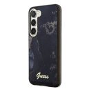 Guess Golden Marble Samsung Galaxy S23+ hátlap tok , fekete