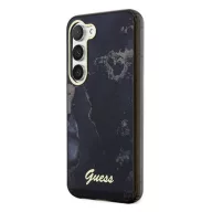 Guess Golden Marble Samsung Galaxy S23+ hátlap tok , fekete