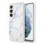 Guess Marble Samsung Galaxy S23+ hátlap tok , fehér
