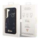 Guess Golden Marble Samsung Galaxy S23 hátlap tok , fekete