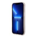 Karl Lagerfeld Transparent Choupette Body Apple iPhone 14 Pro hátlap tok, rózsaszín