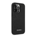 Karl Lagerfeld Glitter Plaque Apple iPhone 14 Pro hátlap tok, fekete