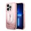 Karl Lagerfeld Liquid Glitter Big KL Apple iPhone 14 Pro hátlap tok, rózsaszín