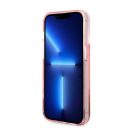 Karl Lagerfeld Liquid Glitter Big KL Apple iPhone 14 Pro hátlap tok, rózsaszín