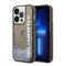 Karl Lagerfeld Liquid Glitter Elong Apple iPhone 14 Pro hátlap tok, fekete