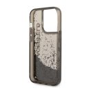 Karl Lagerfeld Liquid Glitter Elong Apple iPhone 14 Pro hátlap tok, fekete