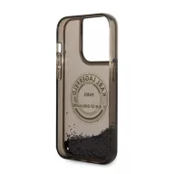  Karl Lagerfeld Liquid Glitter RSG Apple iPhone 14 Pro hátlap tok, fekete