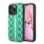 Karl Lagerfeld Monogram Stripe Apple iPhone 14 Pro hátlap tok, zöld