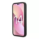 Karl Lagerfeld Saffiano Choupette Head Patch Apple iPhone 14 Pro hátlap tok, ezüst