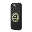 Karl Lagerfeld Silicone RSG Apple iPhone 14 Pro hátlap tok, fekete