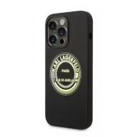   Karl Lagerfeld Silicone RSG Apple iPhone 14 Pro hátlap tok, fekete