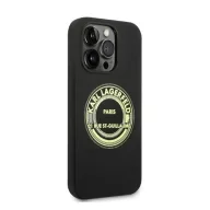   Karl Lagerfeld Silicone RSG Apple iPhone 14 Pro hátlap tok, fekete